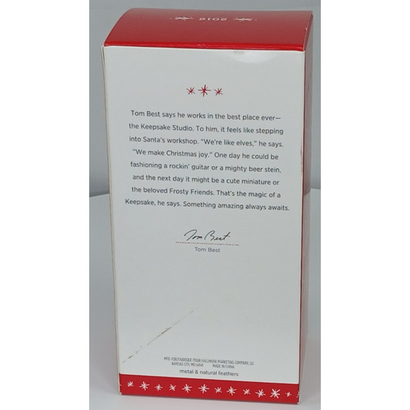 Hallmark Christmas Ornament Love Birds Our Christmas Together 2016 Tom Best - Picture 3 of 9